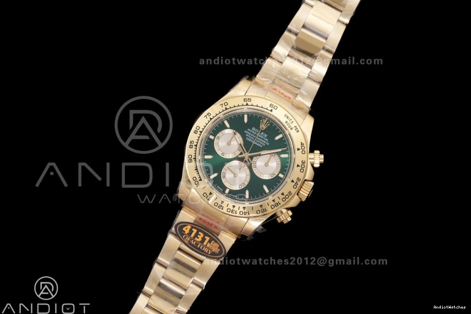 SmoothTexture V6 YG 2025 Dial Green Daytona 1:1 126508 Edition Best YG Bracelet QF QF4131 Weight) on (Gain 493 0523